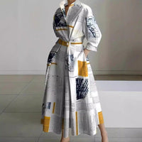 Women's Elegant Wrap Collar Maxi Dress | V-Neck Party Style Hero
