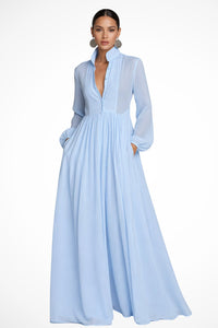 Women's Garden Party Maxi Dress | Button Front with Pockets Hero