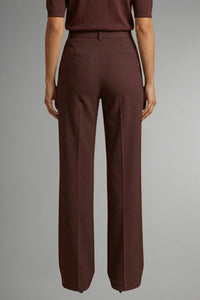 Women's High Waist Straight Leg Trousers | Pintuck Tailored Fit Side
