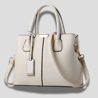 Women's Leather Shoulder Bag | Structured Winged Panel Design Close Up