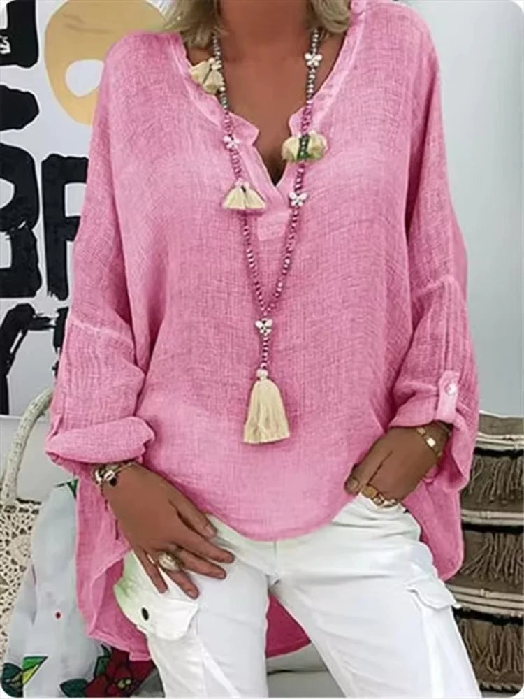 Women's Lightweight Oversized Blouse - front