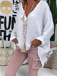 Women's Lightweight Oversized Blouse - side