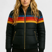 Women's Lightweight Waterproof Jacket | Stripe Chest Detail View 11