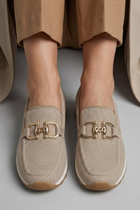 Women's Orthopaedic Horsebit Loafers | Cushioned Insole Everyday Flat Detail