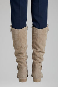 Women's Orthopaedic Knee-High Boots | Side Zipper Slouch Fit Close Up