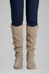 Women's Orthopaedic Knee-High Boots | Side Zip Slouch Fit