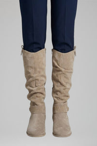 Women's Orthopaedic Knee-High Boots | Side Zipper Slouch Fit Detail