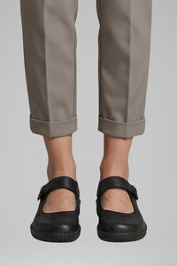 Women's Orthopaedic Mary Jane Flats | Strap Closure Everyday Close Up
