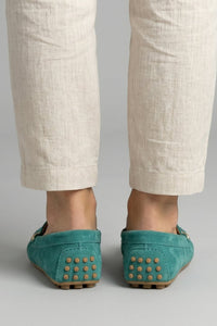 Women's Orthopaedic Slip-On Loafers | Studded Heel Everyday Flat Close Up