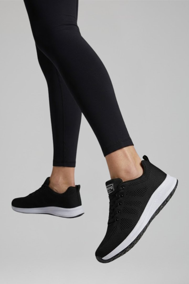 Women's Orthopaedic Walking Shoes | Eyelet Tie Chunky Cushioned Sole Back