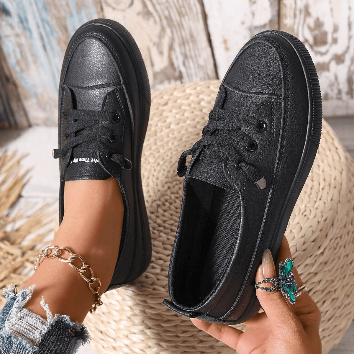 Women's Orthopedic Tied Shoes | Classic Insole Supportive Fit Back
