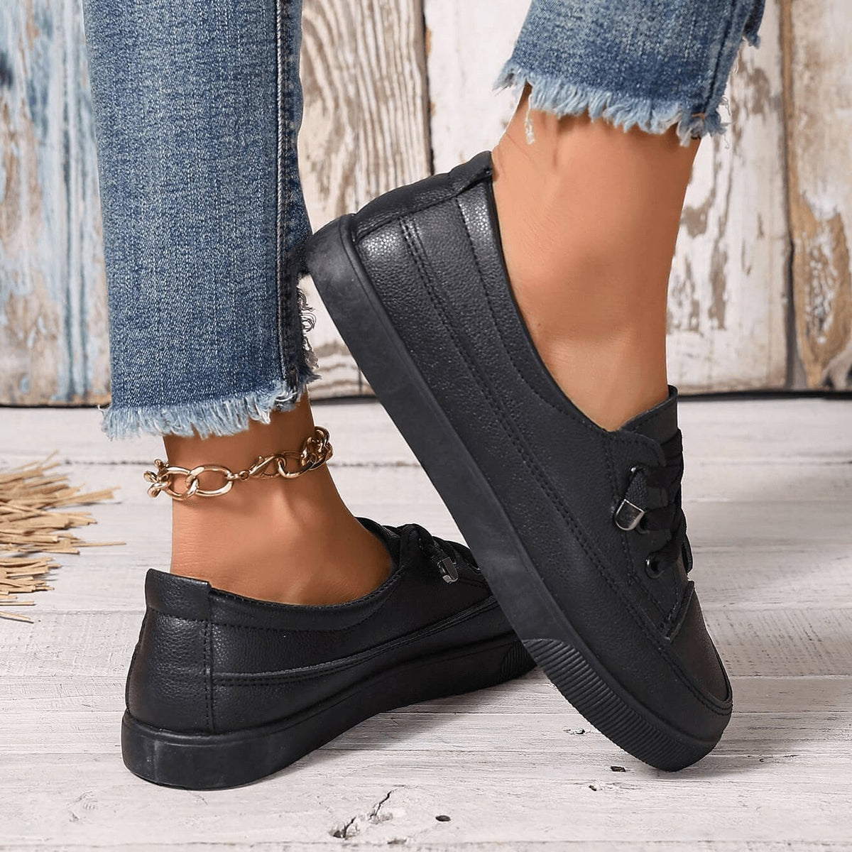 Women's Orthopedic Tied Shoes | Classic Insole Supportive Fit Close Up