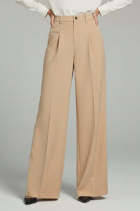 Women's Palazzo Trousers | Front Pleats with Back Pockets Lifestyle