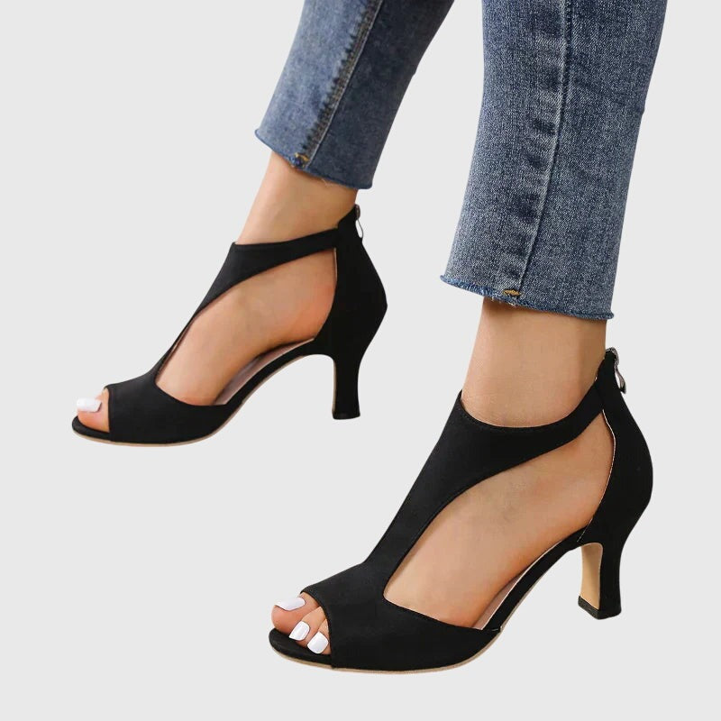Women's Peep Toe Heels | Cut Out - lifestyle