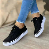 Women's Platform Lace-Up Sneakers | Brogue Sole Detail