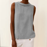 Women's Sleeveless Collar Top