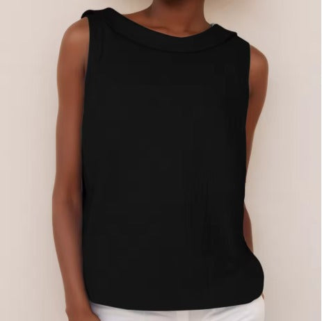 Women's Sleeveless Collar Top - view