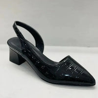 Women's Slingback Pumps | Block Heel - detail