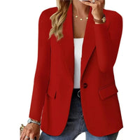 Women's Smart Casual Blazer Jacket | Slim Fit Everyday Close Up