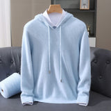 Women's Soft Knit Hoodie | V-Neck Drawstring Relaxed Fit