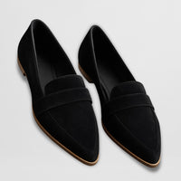 Women's Suede Loafers | Pointed Toe - back