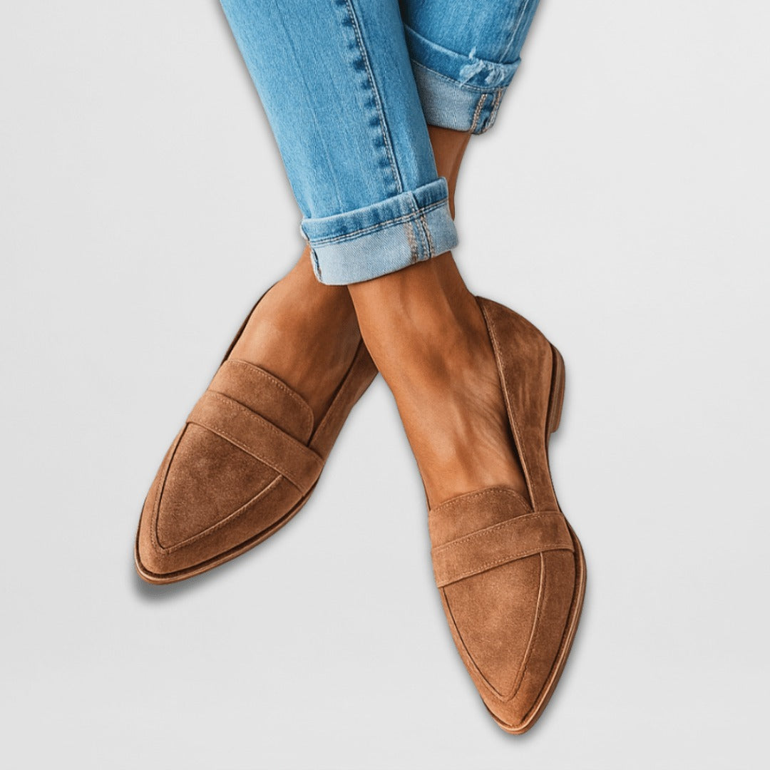 Women's Suede Loafers | Pointed Toe - hero