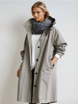 Women's Water-Repellent Trench Coat | Asymmetric Hem Everyday