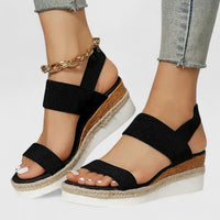 Women's Wedge Comfort Sandals | Espadrille - back
