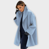 Women's Wool Coat | Oversized Shawl Collar Warm