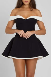 Women's Backless Mini Dress - close-up