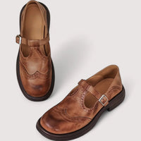 Women's Buckle Strap | Comfort Mary Jane Shoes - back