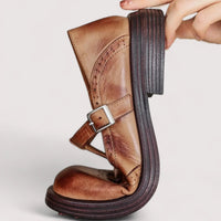 Women's Buckle Strap | Comfort Mary Jane Shoes - side