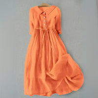 Women's Casual Midi Dress | Tie Waist - hero