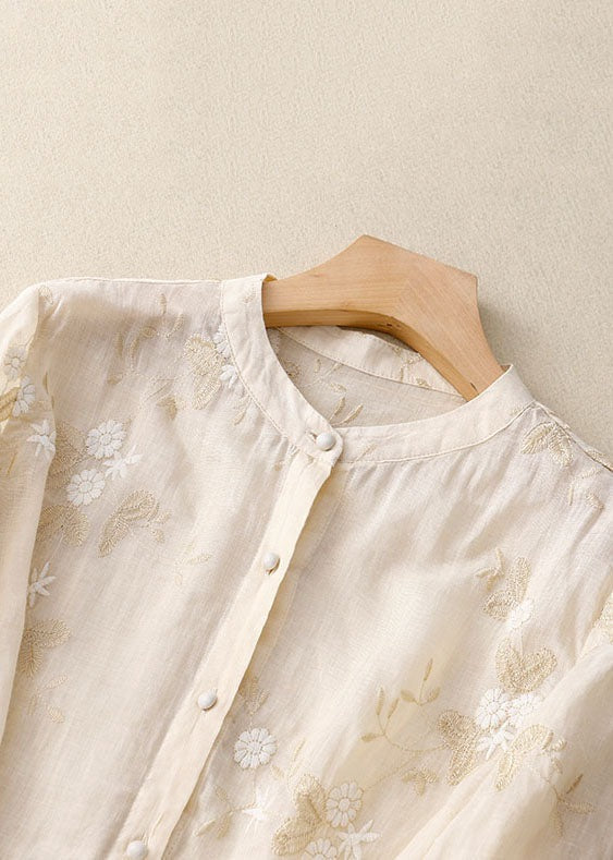Women's Chic Floral Blouse | 3/4 Sleeve - back