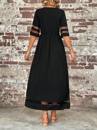 Women's Chic Tummy Flatering | Maxi Dress - detail