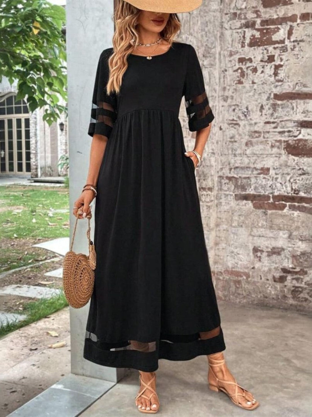 Women's Chic Tummy Flatering | Maxi Dress - hero