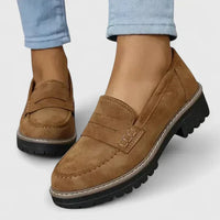 Women's Comfort Penny Loafers | Lug Sole - side