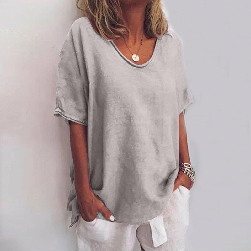 Women's Comfortable Loose Blouse - back