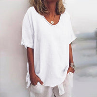 Women's Comfortable Loose Blouse - front