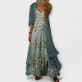 Women's Elegant Floral Maxi Dress