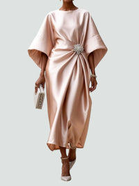 Women's Elegant Long Dress | Batwing Sleeve - detail