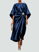 Women's Elegant Long Dress | Batwing Sleeve