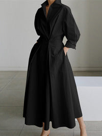 Women's Elegant Long Sleeve | Maxi Dress - side