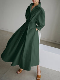Women's Elegant Long Sleeve | Maxi Dress - view