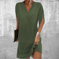 Women's Elegant Loose Fit Mini Dress - hero