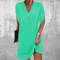 Women's Elegant Loose Fit Mini Dress - side