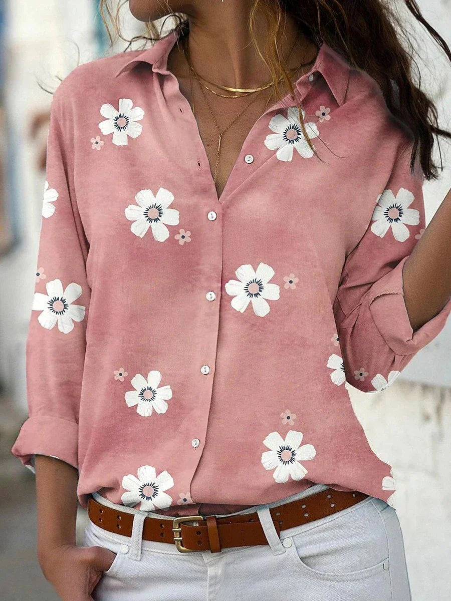 Women's Floral Blouse | Button Front - hero