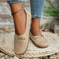 Women's Loafers | Perforated Slip On - detail