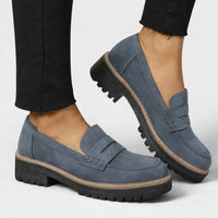 Women's Orthopaedic Penny Loafers | Lug Sole - back