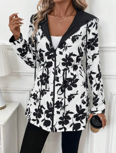 Women's Reversible Hooded Coat - back